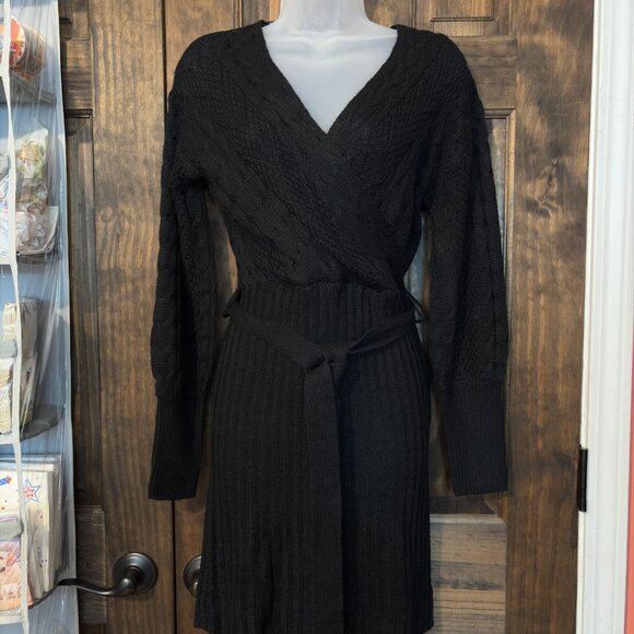Derek Heart Cable Knit Sweater Dress - Picture 5 of 8